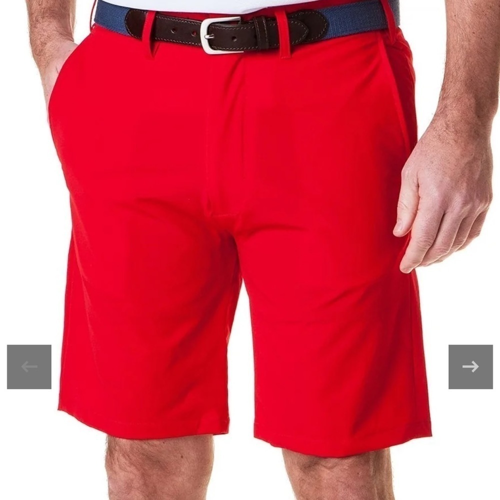 NWT Castaway Nantucket Cardinal Red Performance Shorts 40